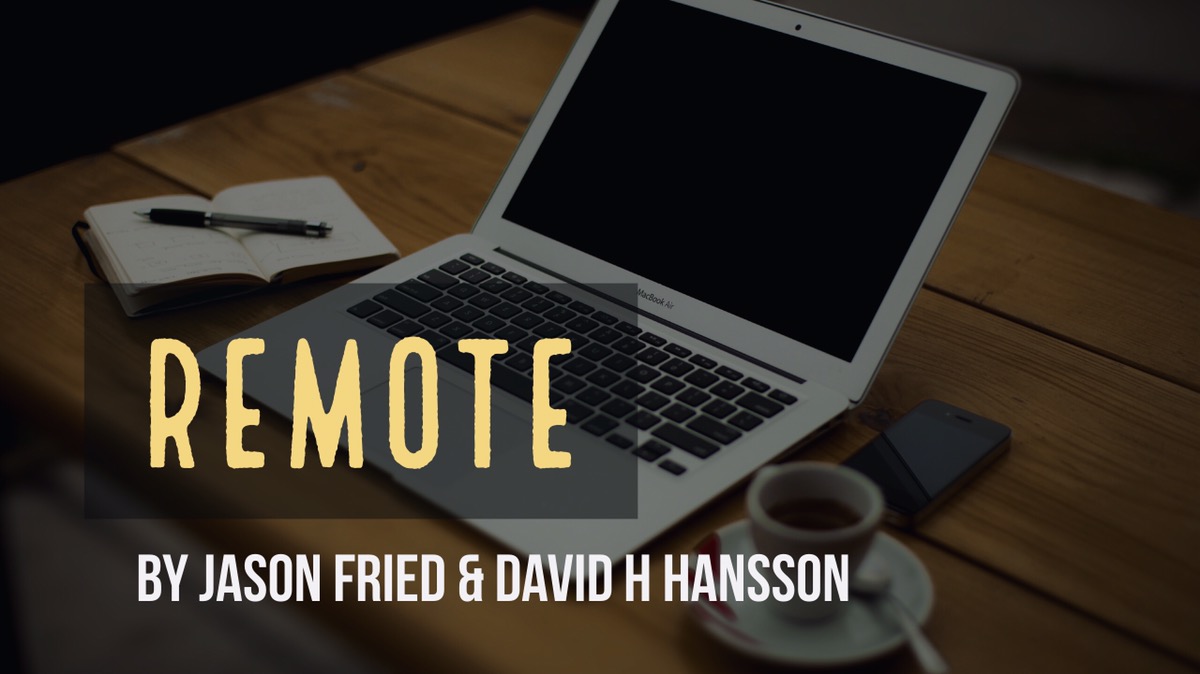 Remote – Must Read Book